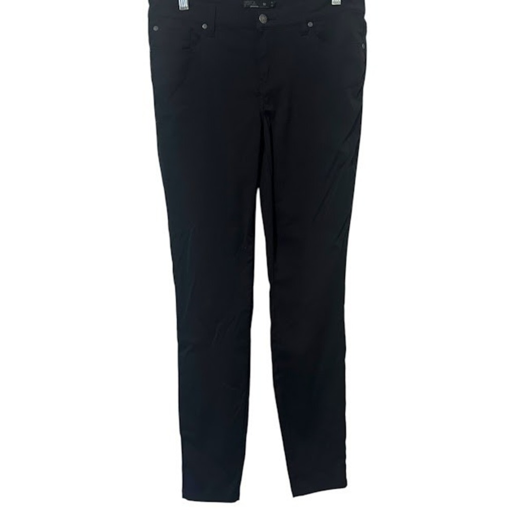 prAna Charocaol Gray / Black Nylon‎ Slim Leg Outdoor Hiking Pants Womens 10